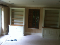 Whole room wallpapered